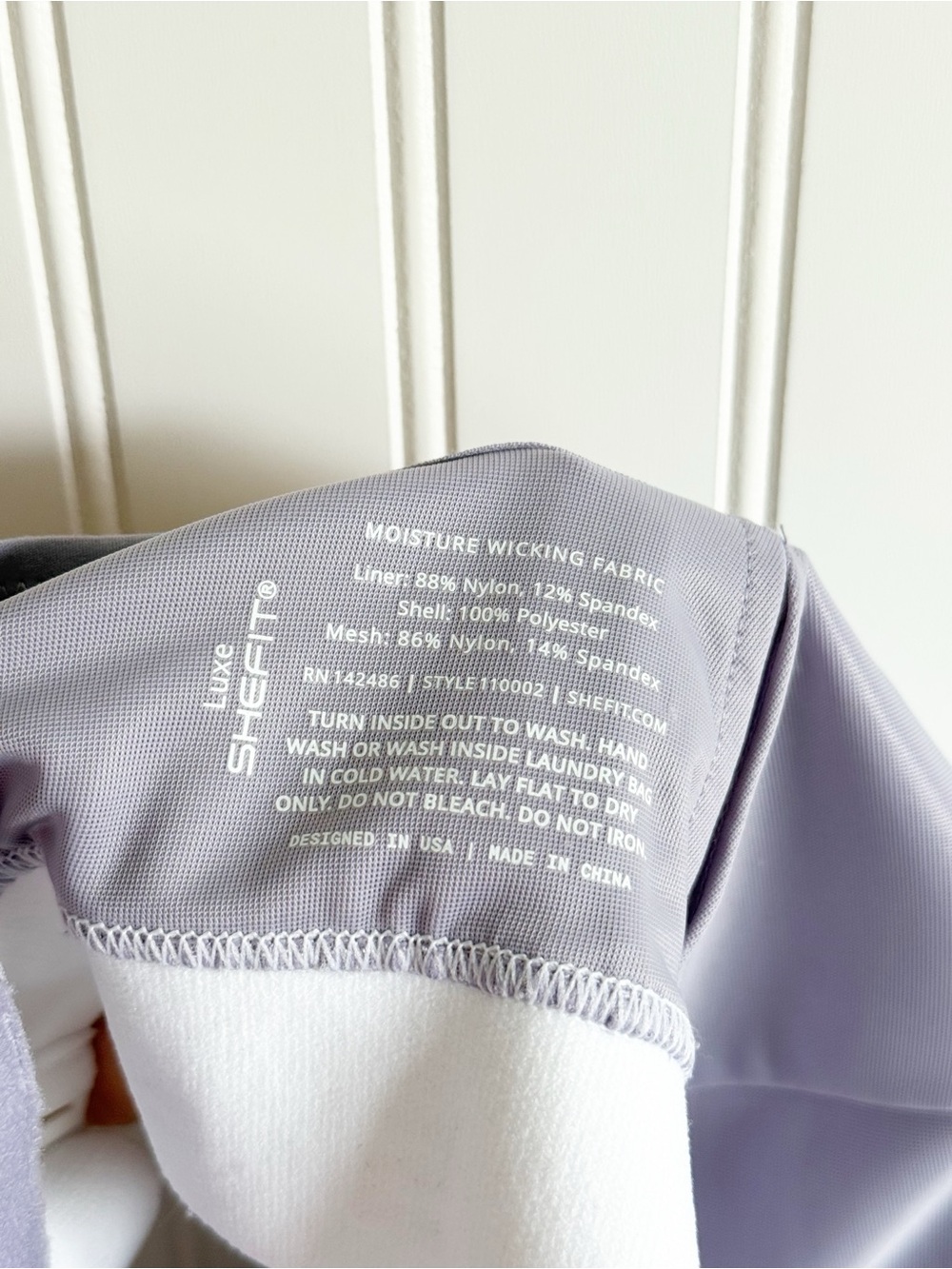 Shefit Luxe Ultimate Sports Bra High Impact Lavender White - Picture 4 of 5
